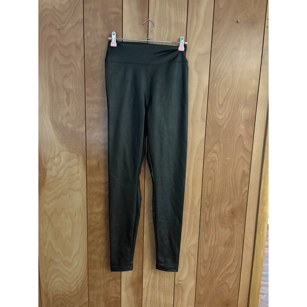 OFFLINE by Aerie Real Luxe Faux Leather High Waisted Leggings Black Womens M